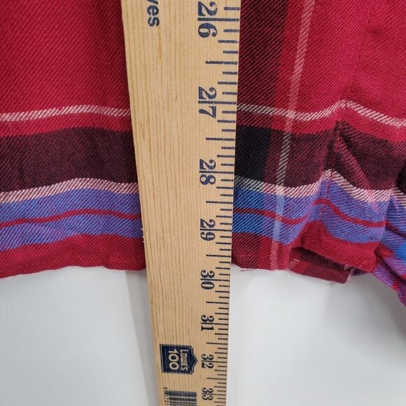 Old Navy The Classic Shirt Plaid Long Sleeve Knit Button Down Womens XL Multi - Picture 8 of 11